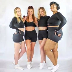 All Pole Wear Olra Activewear Signature Biker Shorts - Black