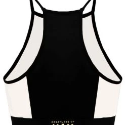 All Pole Wear Creatures Of XIX I S I S Halter Top - Black With White Mesh