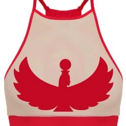 Creatures Of XIX I S I S Halter Top - Red With Sand Mesh All Pole Wear 15 Creatures Of XIX I S I S Halter Top - Red With Sand Mesh All Pole Wear