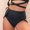 Lunalae Kehlani High Waist Bottoms - Recycled Black All Pole Wear