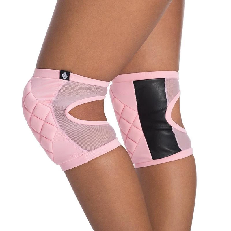 Poledancerka Grippy Kneepads - Baby Pink (with Pocket) 2 Poledancerka Grippy Kneepads - Baby Pink (with Pocket)