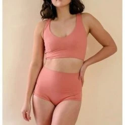 Mademoiselle Spin Louise Top - Terracotta Pink All Pole Wear