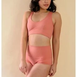 Mademoiselle Spin Louise Top - Terracotta Pink All Pole Wear