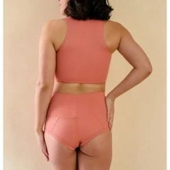 Mademoiselle Spin Louise Top - Terracotta Pink All Pole Wear