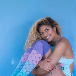 Rolling Over The Knee Socks - Mermaid (3 Sizes Available)