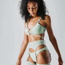 Flole Oriana Shorts And Garter Belt - Mint New In