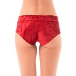 Dragonfly Hot Pants - Velvet Red All Pole Wear