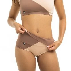 All Pole Wear Poledancerka Movement High-Low Shorts - Powder 00/Nude 02