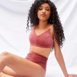 All Pole Wear Lunalae Lana Top - Dusty Rose Velvet 21 All Pole Wear Lunalae Lana Top - Dusty Rose Velvet