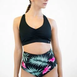 Pole Addict High Waisted Shorts - Exotic Flower 10 Pole Addict High Waisted Shorts - Exotic Flower