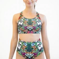 All Pole Wear Pole Addict High Waisted Shorts - Jungle