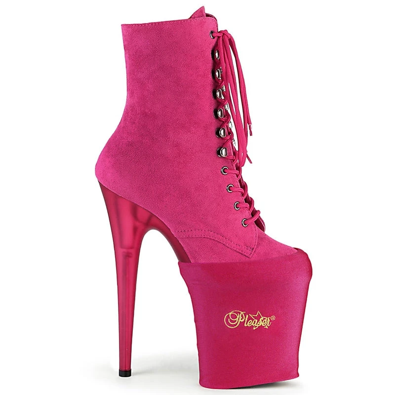 Pleaser USA Shoe Protectors - Hot Pink Lycra Shoes 1 Pleaser USA Shoe Protectors - Hot Pink Lycra Shoes