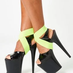 Rolling Ankle Cuff - Neon Yellow