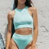 Paradise Chick Miami Tank Top - Ribbed Mint