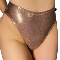 Cleo The Hurricane High Rider Hot Pants - Rose Gold All Pole Wear