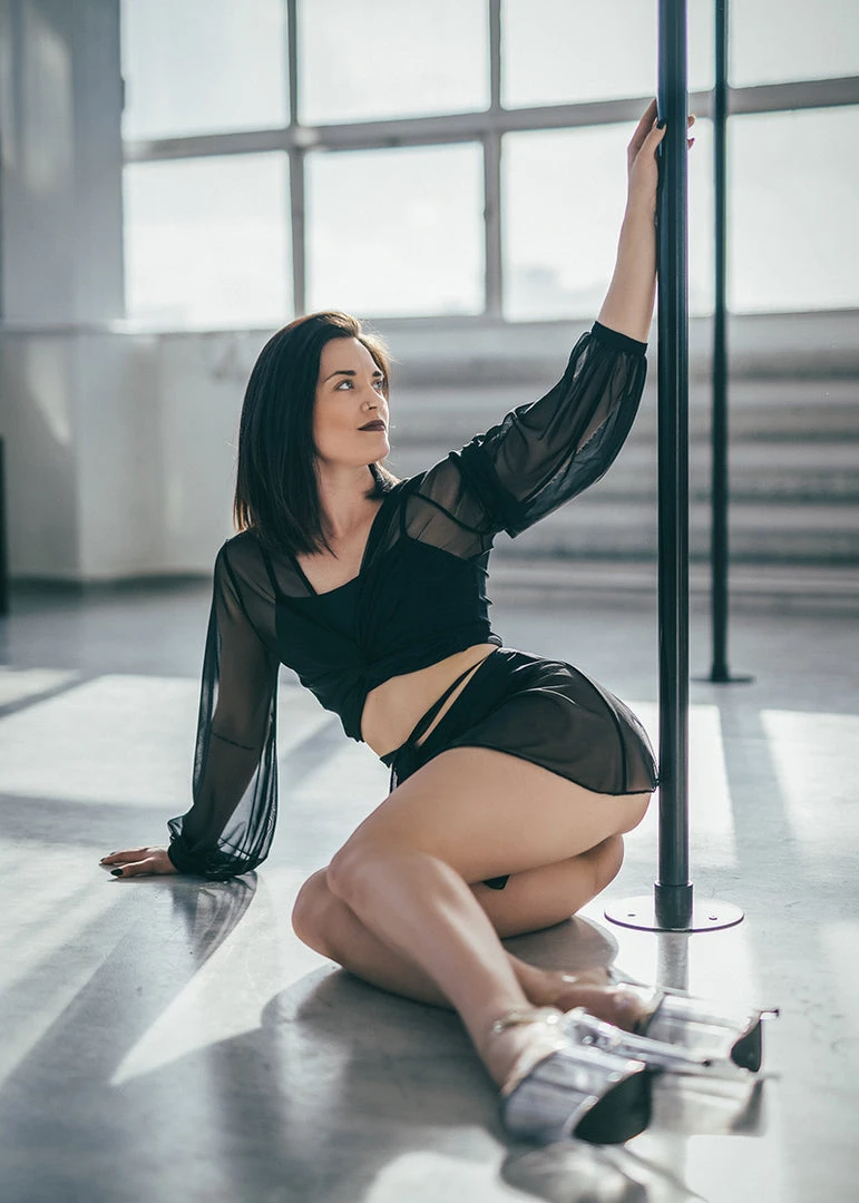 REV ACTIV Mesh Wrap Blouse - Black 5 REV ACTIV Mesh Wrap Blouse - Black