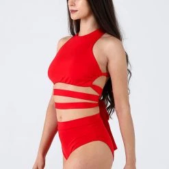 REV ACTIV Second Skin Top - Red All Pole Wear