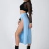 REV ACTIV Sensual Flow Pants (with Leg Slit) - Baby Blue