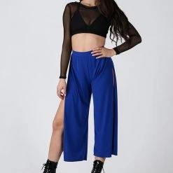 REV ACTIV Sensual Flow Pants (with Leg Slit) - Cobalt 8 REV ACTIV Sensual Flow Pants (with Leg Slit) - Cobalt