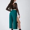 Loungewear Bottoms REV ACTIV Sensual Flow Pants (with Leg Slit) - Malachite