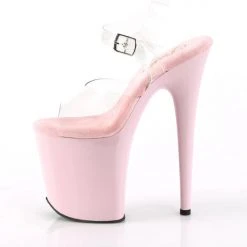 Pleaser USA Flamingo-808 8inch Pleasers - Baby Pink New In