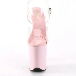 Pleaser USA Flamingo-808 8inch Pleasers - Baby Pink New In