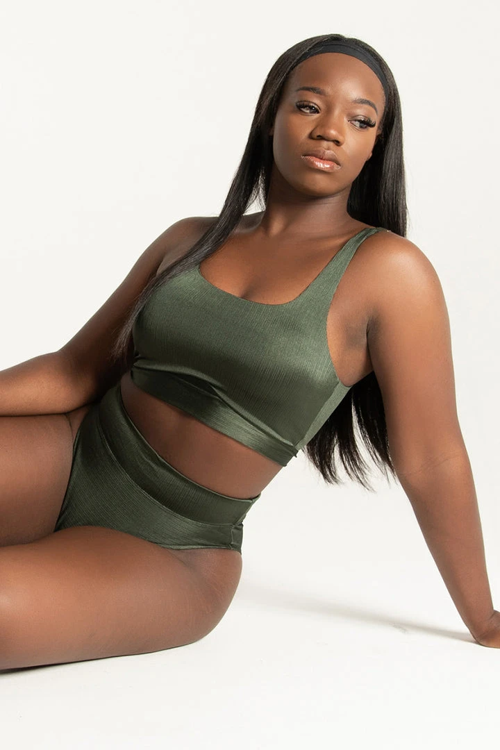 Tatiana Activewear Adeline Top - Pine Green 1 Tatiana Activewear Adeline Top - Pine Green
