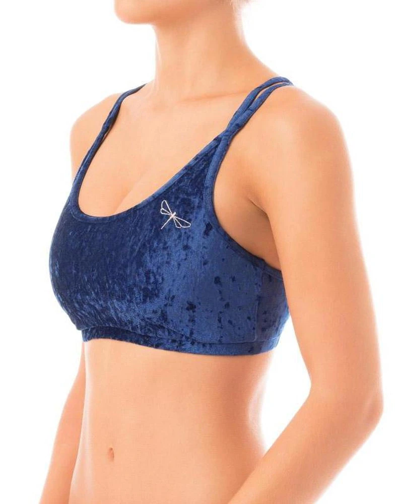 Dragonfly Nicole Top - Velvet Blue All Pole Wear 1 Dragonfly Nicole Top - Velvet Blue All Pole Wear