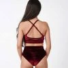 REV ACTIV High Waist Shorts - Wine Velvet All Pole Wear