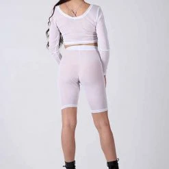 REV ACTIV Mesh Cycling Shorts - White