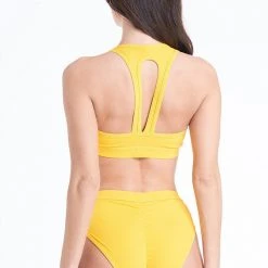 All Pole Wear Bandurska You're The Zest Top - Ribbed Sunny Yellow